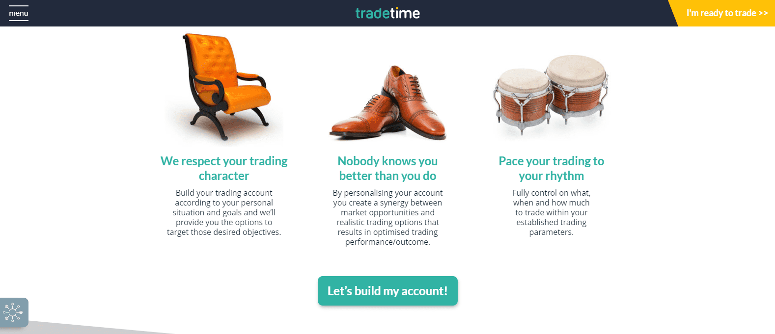 TradeTime Review account customization TradeTime Review account customization